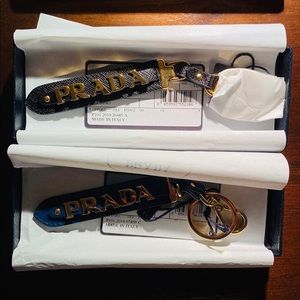 PRADA Saffiano Keychain Set